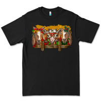 Black Christmas goats Premium Tee - BarkalooDesign