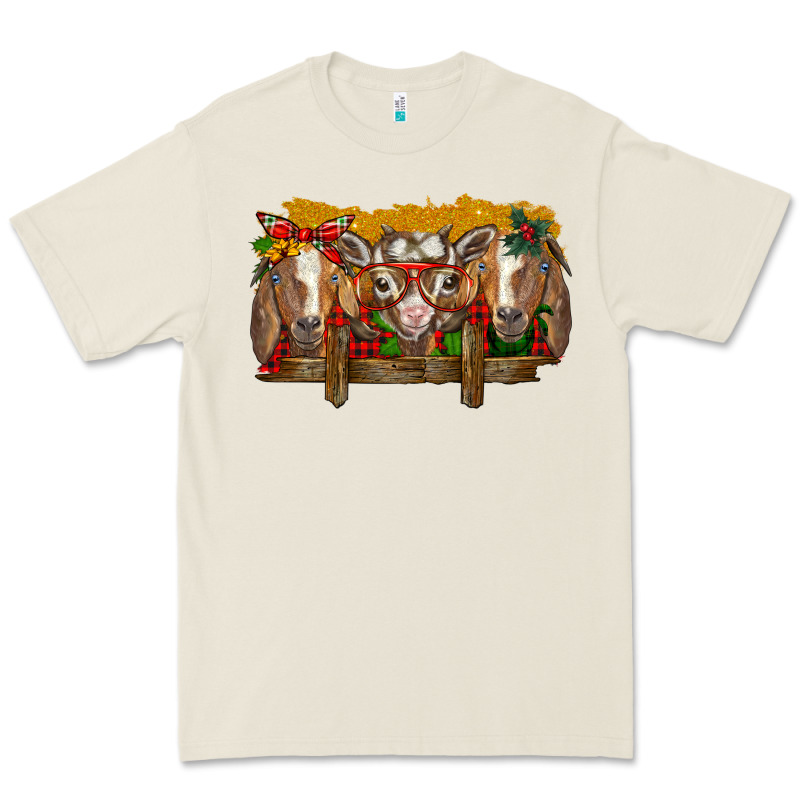 Christmas Goats Premium Tee by BarkalooDesign | Teevron