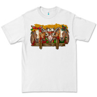 White Christmas goats Premium Tee - BarkalooDesign