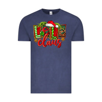 Vintage Denim christmas lele claus Vintage Tee - FaDigitalArtStudio