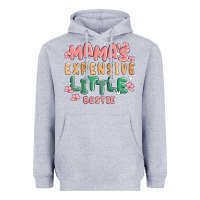 Heather Grey mamas expensive little bestie Heavyweight Hoodie - MaliasSmallBusiness