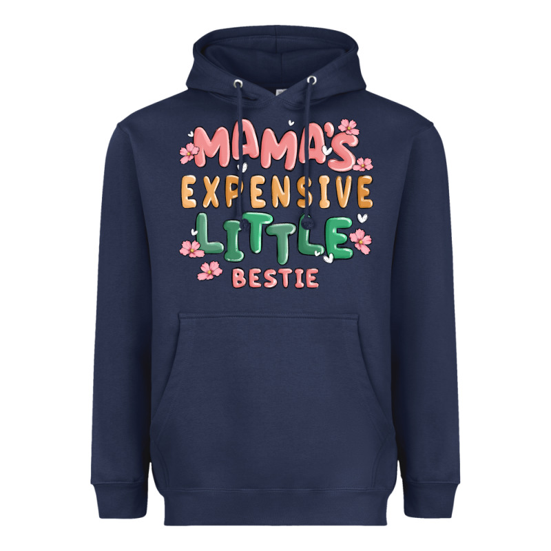 Mamas Expensive Little Bestie Heavyweight Hoodie by MaliasSmallBusiness | Teevron
