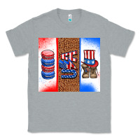 Heather Grey usa macaroon and boots Classic Tee - AdoDesignShop