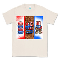 Natural usa macaroon and boots Classic Tee - AdoDesignShop
