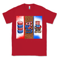 Red usa macaroon and boots Classic Tee - AdoDesignShop