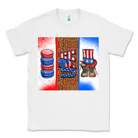 White usa macaroon and boots Classic Tee - AdoDesignShop