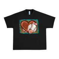 Black western leopard baseball heart Urban Heavy Tee - HRA Design Shop