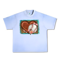 Grape Ice western leopard baseball heart Urban Heavy Tee - HRA Design Shop