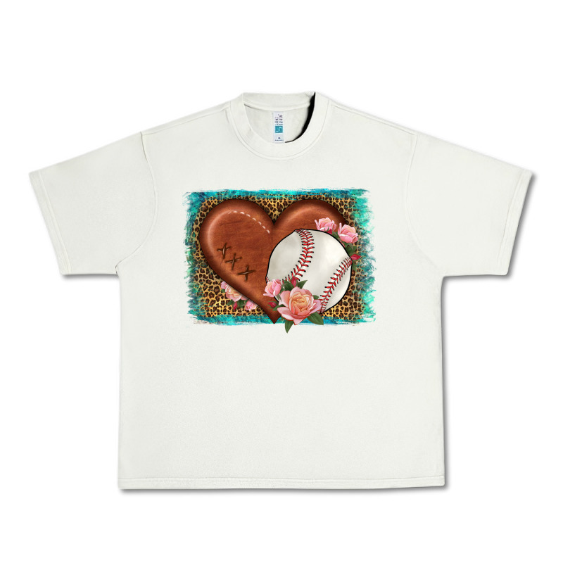 Western Leopard Baseball Heart Urban Heavy Tee by HRA Design Shop | Teevron