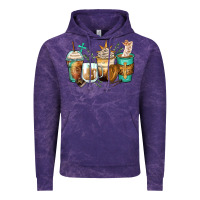 Cloud Purple jesus coffee cups Vintage Hoodie - Zillion Design Studio