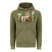 Vintage Olive jesus coffee cups Vintage Hoodie - Zillion Design Studio