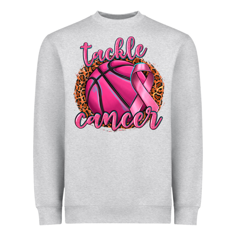 Tackle Cancer Basketball Heavyweight Sweatshirt by texasbilliewilder | Teevron