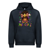 Navy mardi gras principal afro messy bun Urban Hoodie - texasbilliewilder