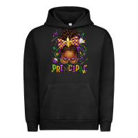 Pigment Black mardi gras principal afro messy bun Urban Hoodie - texasbilliewilder