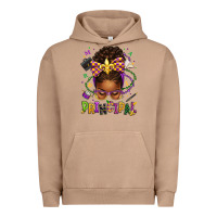 Pigment Burro mardi gras principal afro messy bun Urban Hoodie - texasbilliewilder