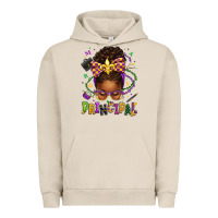 Pigment French Oak mardi gras principal afro messy bun Urban Hoodie - texasbilliewilder