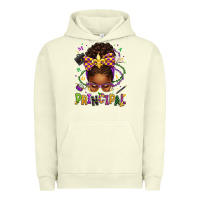 Pigment Pistachio mardi gras principal afro messy bun Urban Hoodie - texasbilliewilder