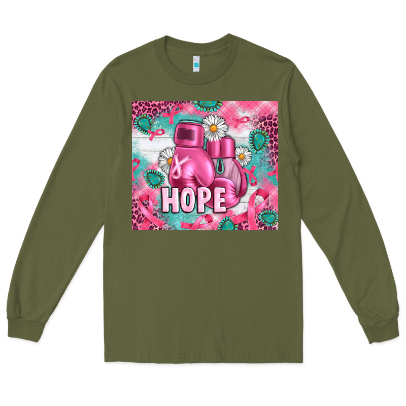 Breast Cancer Boxing Gloves Long Sleeve Tee by Artiststas | Teevron