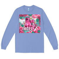 Colony Blue Breast Cancer Boxing Gloves Long Sleeve Tee - Artiststas