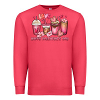 Cardinal happy valentine's day coffee cups Premium Sweatshirt - MaliasSmallBusiness