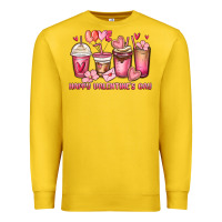 Lemon happy valentine's day coffee cups Premium Sweatshirt - MaliasSmallBusiness