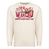 Sandshell happy valentine's day coffee cups Premium Sweatshirt - MaliasSmallBusiness