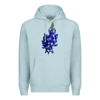 Blue Mist Bluebonnet Flower Premium Hoodie - LillyAllenDesigns