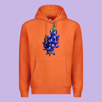 Bluebonnet Flower Premium Hoodie Designed By Lillyallendesigns