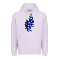 Lilac Bluebonnet Flower Premium Hoodie - LillyAllenDesigns