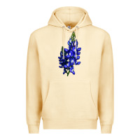 Pina Colada Bluebonnet Flower Premium Hoodie - LillyAllenDesigns