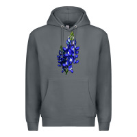 Rock Bluebonnet Flower Premium Hoodie - LillyAllenDesigns