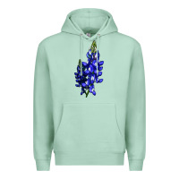 Seafoam Bluebonnet Flower Premium Hoodie - LillyAllenDesigns