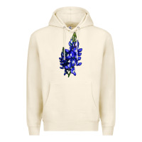 Tofu Bluebonnet Flower Premium Hoodie - LillyAllenDesigns