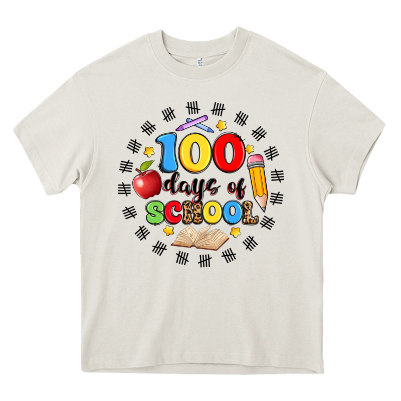 100 Days Of School Heavy Core Tee by Artiststas | Teevron