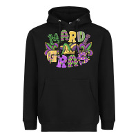 Black mardi gras Heavyweight Hoodie - MaliasSmallBusiness
