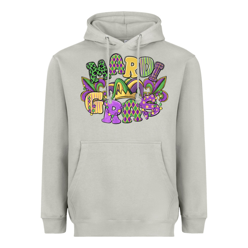 Mardi Gras Heavyweight Hoodie by MaliasSmallBusiness | Teevron