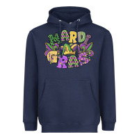 Navy mardi gras Heavyweight Hoodie - MaliasSmallBusiness