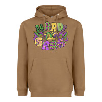 Toasted Coconut mardi gras Heavyweight Hoodie - MaliasSmallBusiness