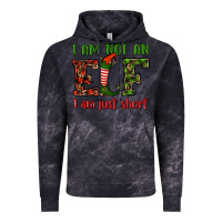 Cloud Black i am not an elf i am just short christmas Vintage Hoodie - RanaPortraitStore