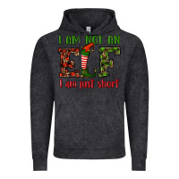 Vintage Black i am not an elf i am just short christmas Vintage Hoodie - RanaPortraitStore