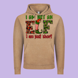 I Am Not An Elf I Am Just Short Christmas Vintage Hoodie Designed By Ranaportraitstore