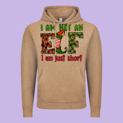 I Am Not An Elf I Am Just Short Christmas Vintage Hoodie Designed By Ranaportraitstore