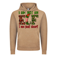 Vintage Coffee i am not an elf i am just short christmas Vintage Hoodie - RanaPortraitStore