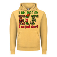 Vintage Mustard i am not an elf i am just short christmas Vintage Hoodie - RanaPortraitStore