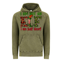 Vintage Olive i am not an elf i am just short christmas Vintage Hoodie - RanaPortraitStore