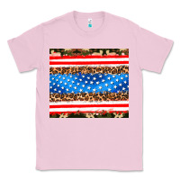 Bubblegum Pink usa camouflage american flag Classic Tee - AdoDesignShop