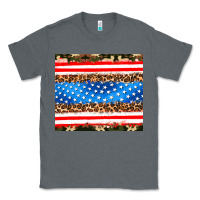 Charcoal Heather usa camouflage american flag Classic Tee - AdoDesignShop
