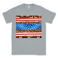 Heather Grey usa camouflage american flag Classic Tee - AdoDesignShop