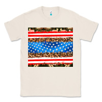 Natural usa camouflage american flag Classic Tee - AdoDesignShop