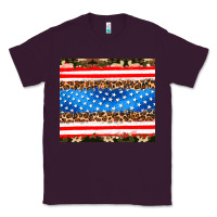 Plum usa camouflage american flag Classic Tee - AdoDesignShop